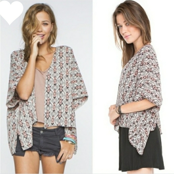 Brandy Melville Other - Brandy Melville John Galt Aztec Print Kimono O/S